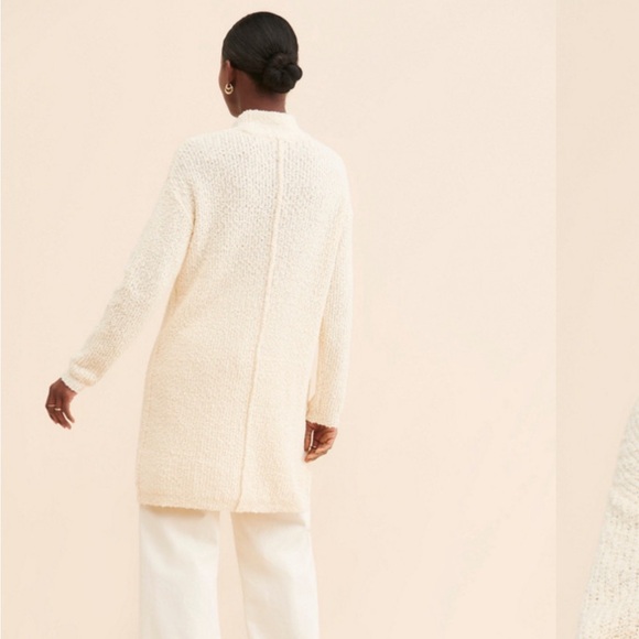 Anthropologie Boucle Turtleneck Tunic in Ivory - Size S - Picture 3 of 5